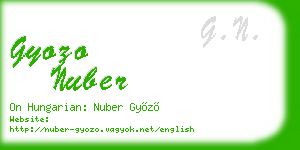gyozo nuber business card